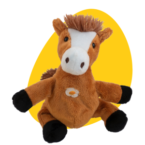 Maskottchen Flori Fohlen - Stofftier St. Anna Kinderkrebsforschung