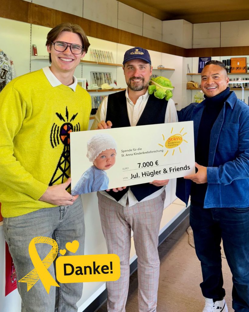 Spendenübergabe Jul Hügler